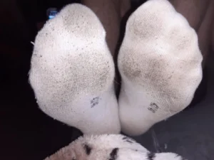 Chaussette femme portée pendant 3semaine