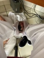 Chaussette après 12h de travail