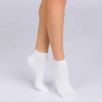 Chaussette blanche à motifs (photo non contractuel)