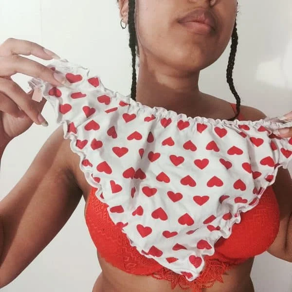 Culotte bouffante blanche avec des cœurs – Image 2