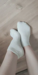 Paire de chaussette blanche.