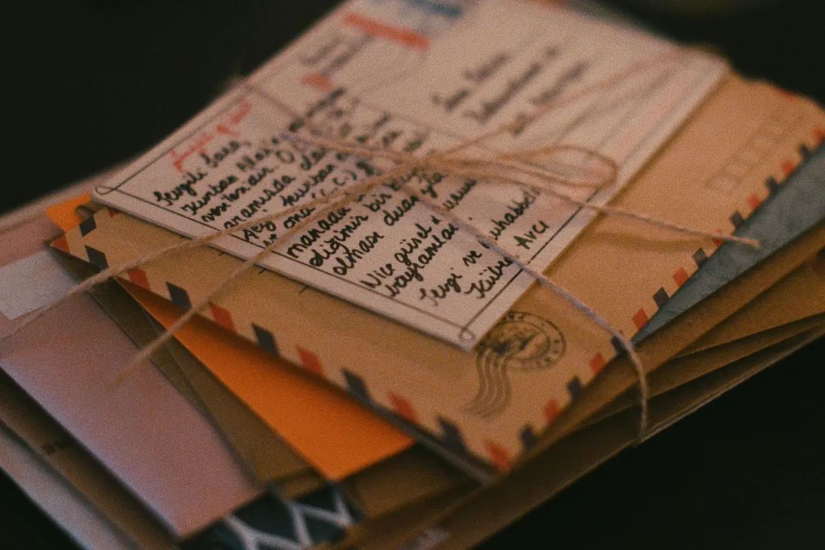Cartes postales ficelées, en illustration de « blog fétichisme des pieds »