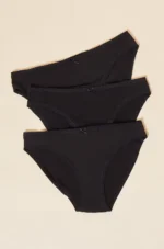 Culotte sale coton noir grande taille d'1 jour et 1 nuit+ photo portée