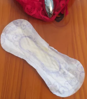 Protège slip utilisé