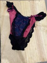 Tangas Noir et Rose - Dentelle