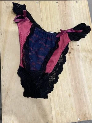 Tangas Noir et Rose - Dentelle