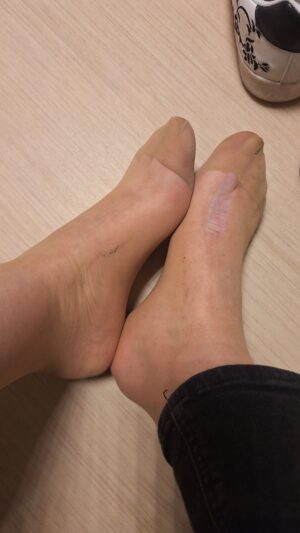 Chaussettes hautes en nylon puantes