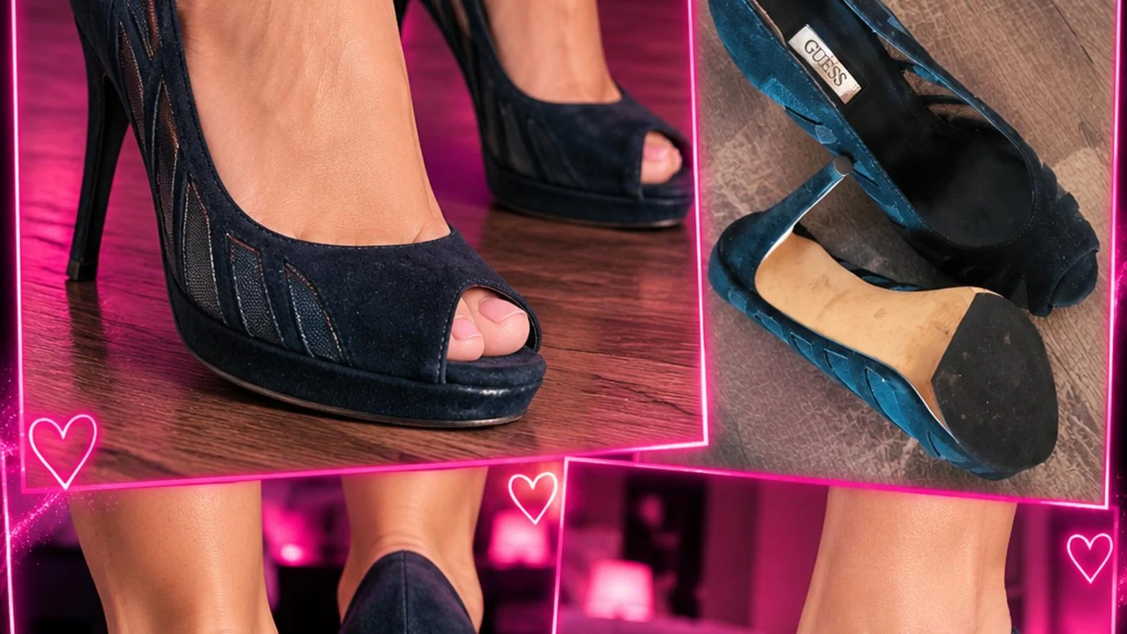 Mes escarpins Guess noirs portés, pointure 38 👠