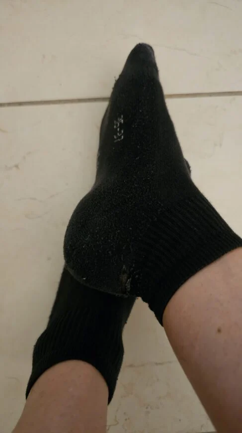 Chaussettes de sport usées