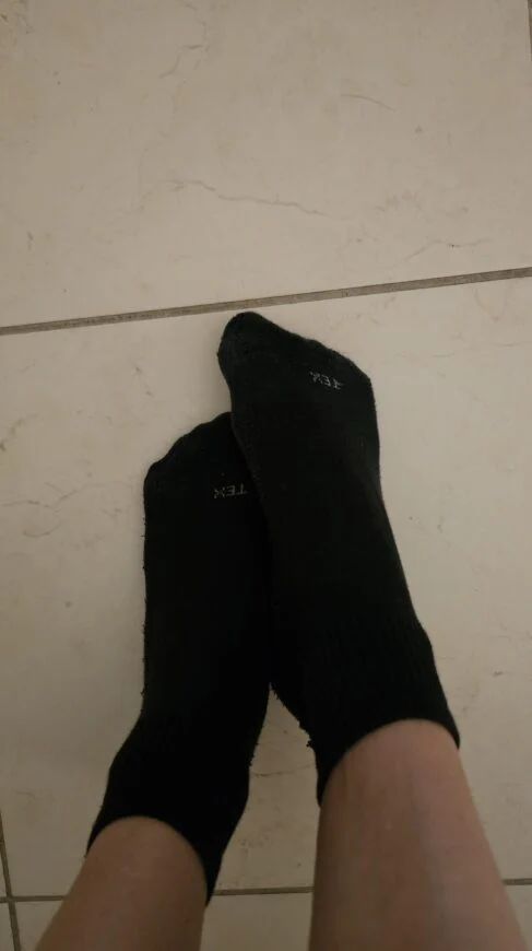 Chaussettes de sport usées