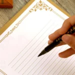 Notation en lettre manuscrite