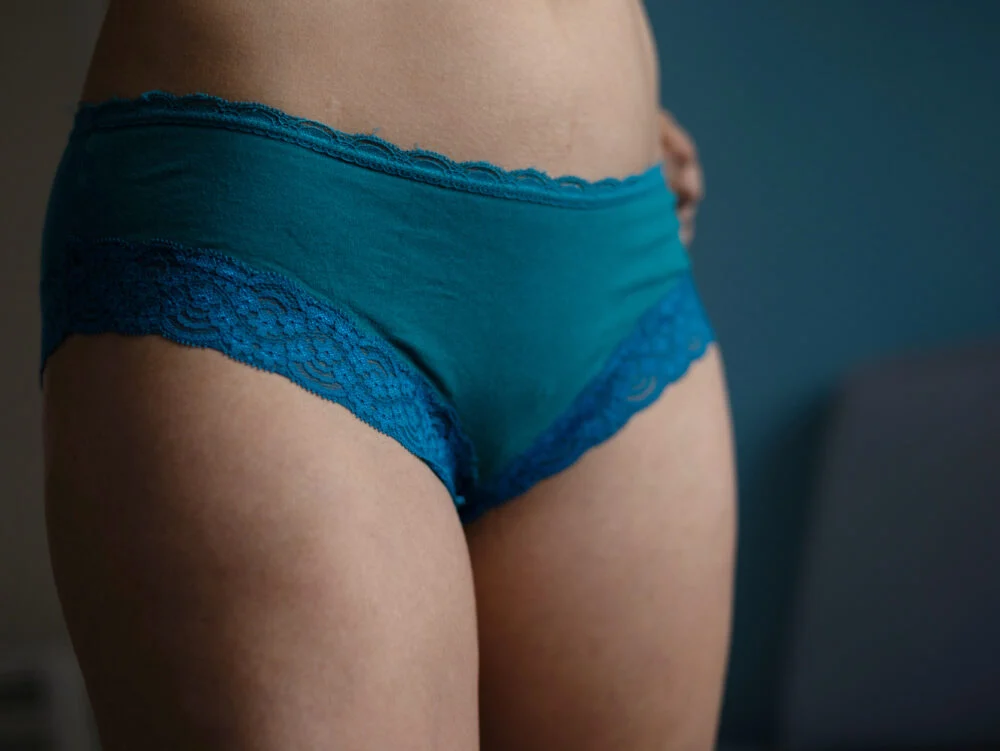 Période d’ovulation ✨🔥 Culotte bleue en coton