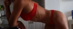 ensemble en dentelle rouge