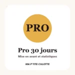 Option vendeuse : Pro 30 jours